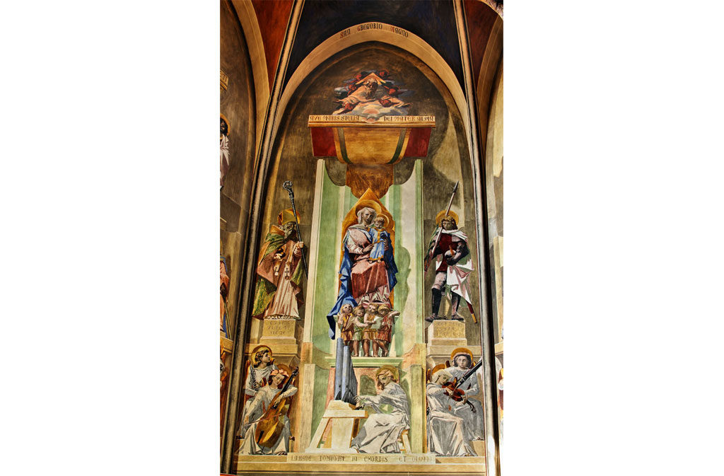 Chiese a Sacile: Duomo San Nicolò - abside Casarini - affresco 3