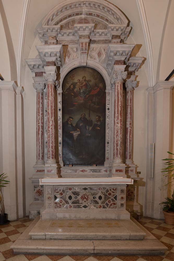 Chiese a Sacile: Duomo San Nicolò - navate laterali - Pala Santi Cosma e Damiano