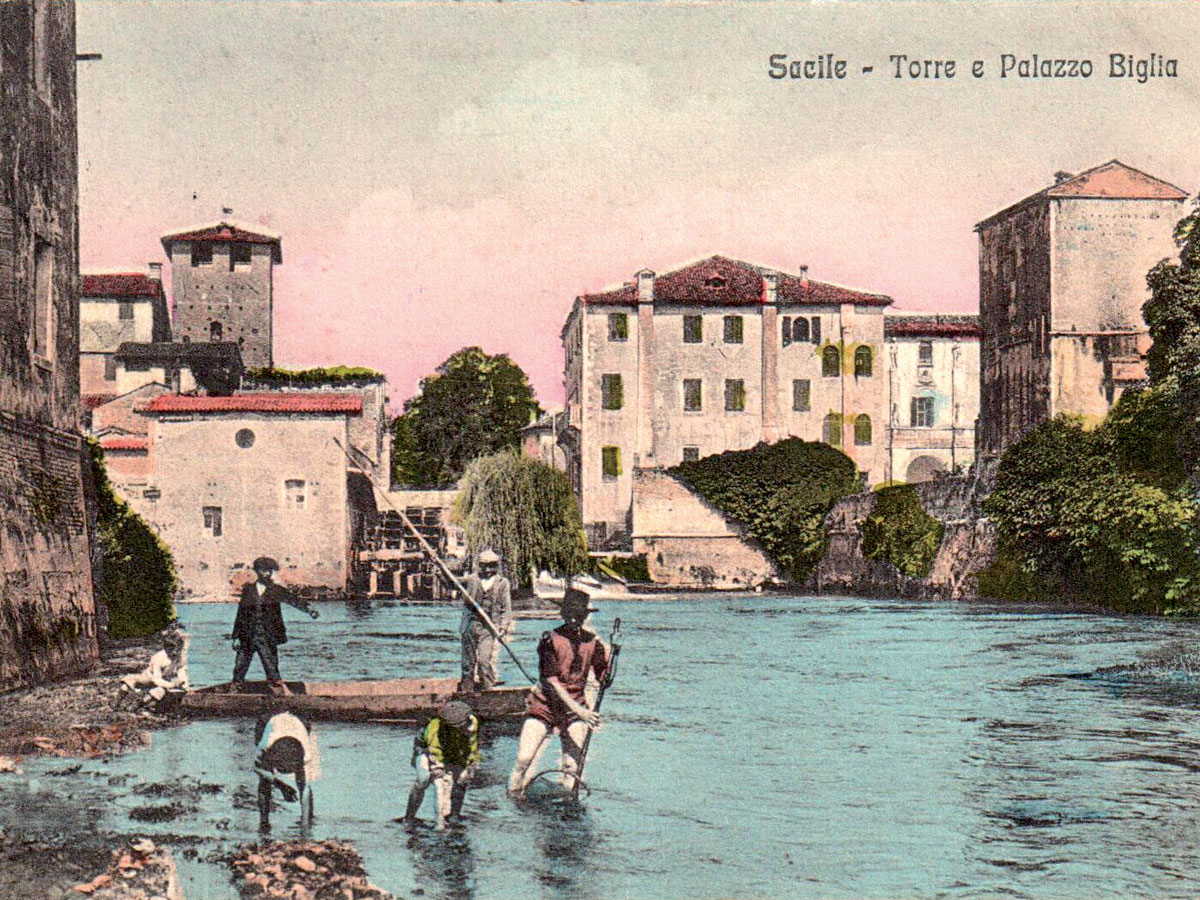 Storia di Sacile: cartolina del Livenza